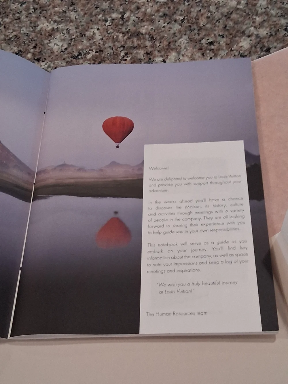 RARE Louis Vuitton Welcome Folder NEW EMPLOYEES Black Ribbon.Very NICE